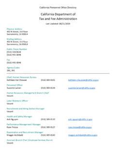 California Personnel Office Directory.